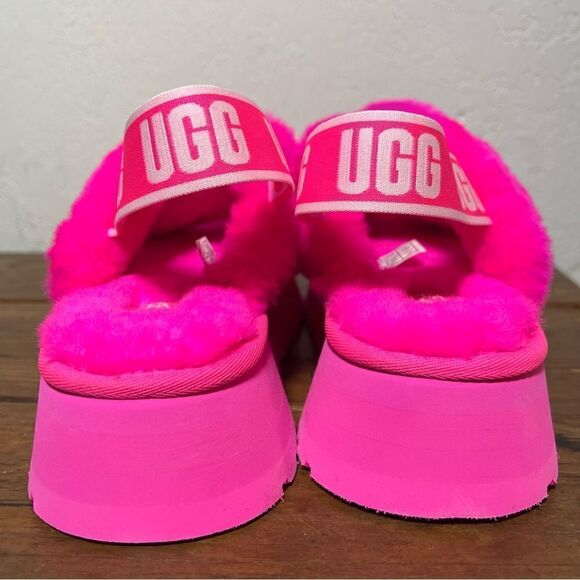UGG Disco Cross Slide Slippers in Taffy Pink 7 - Picture 4 of 11